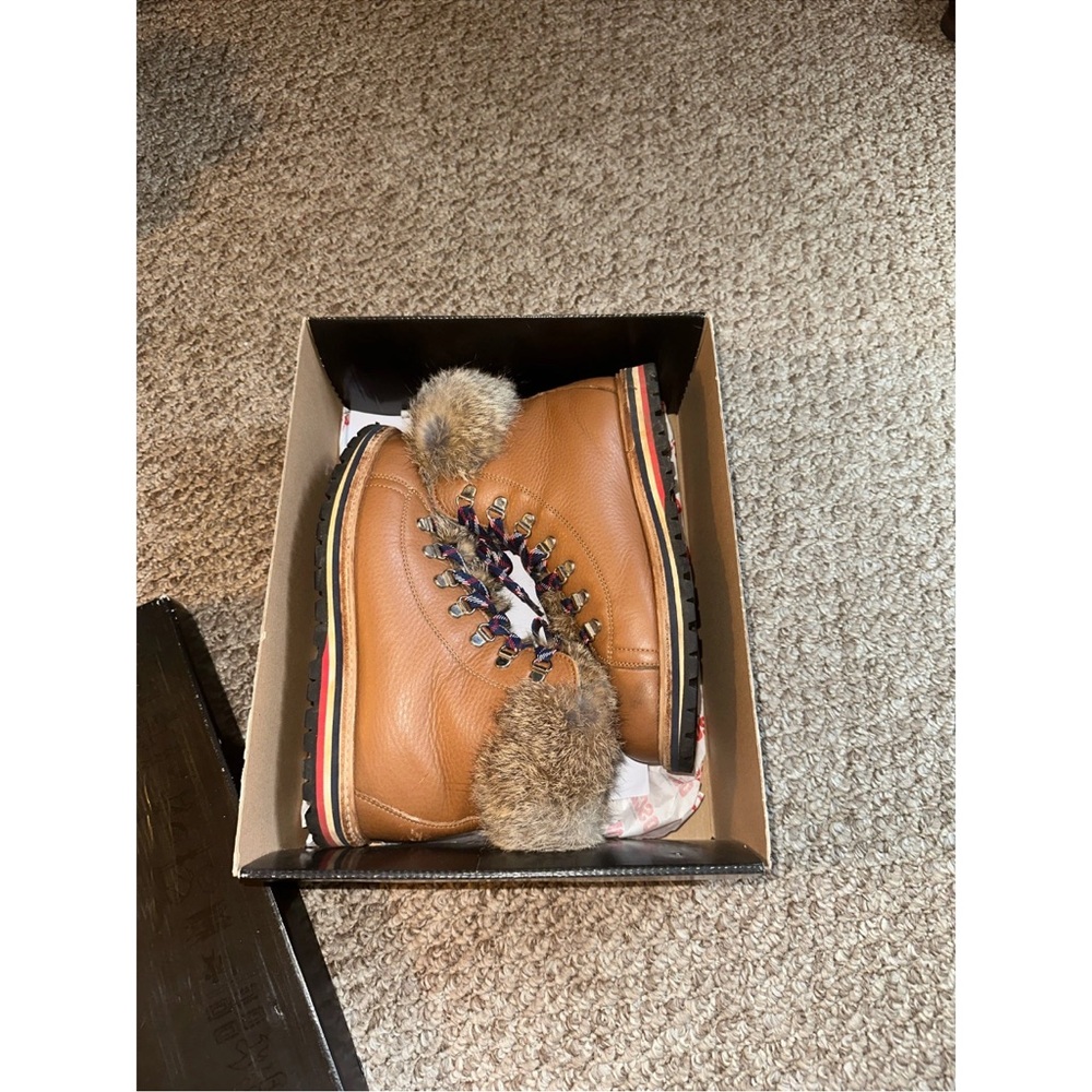 Women's Brown Fur-Lined Winter Boots - Picture 4 of 4